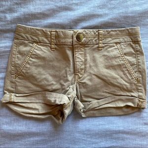 American Eagle Khaki Midi Short